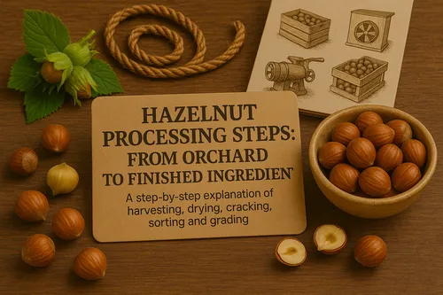 Overview of industrial hazelnut processing steps