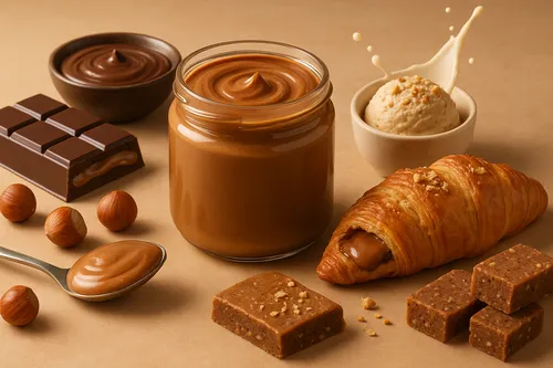 Hazelnut paste applications